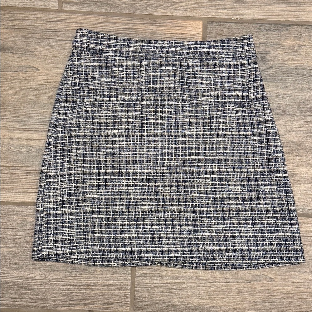 LOFT Tweed Pocket Shift Skirt